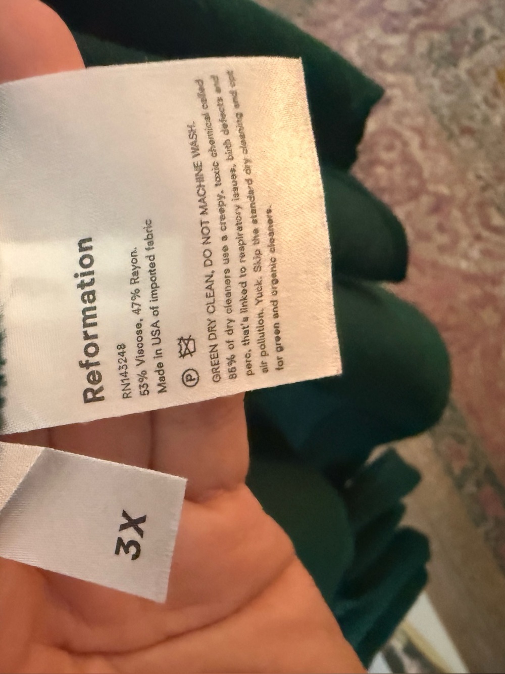 Reformation Augustina Wrap Dress 2x - Picture 8 of 8